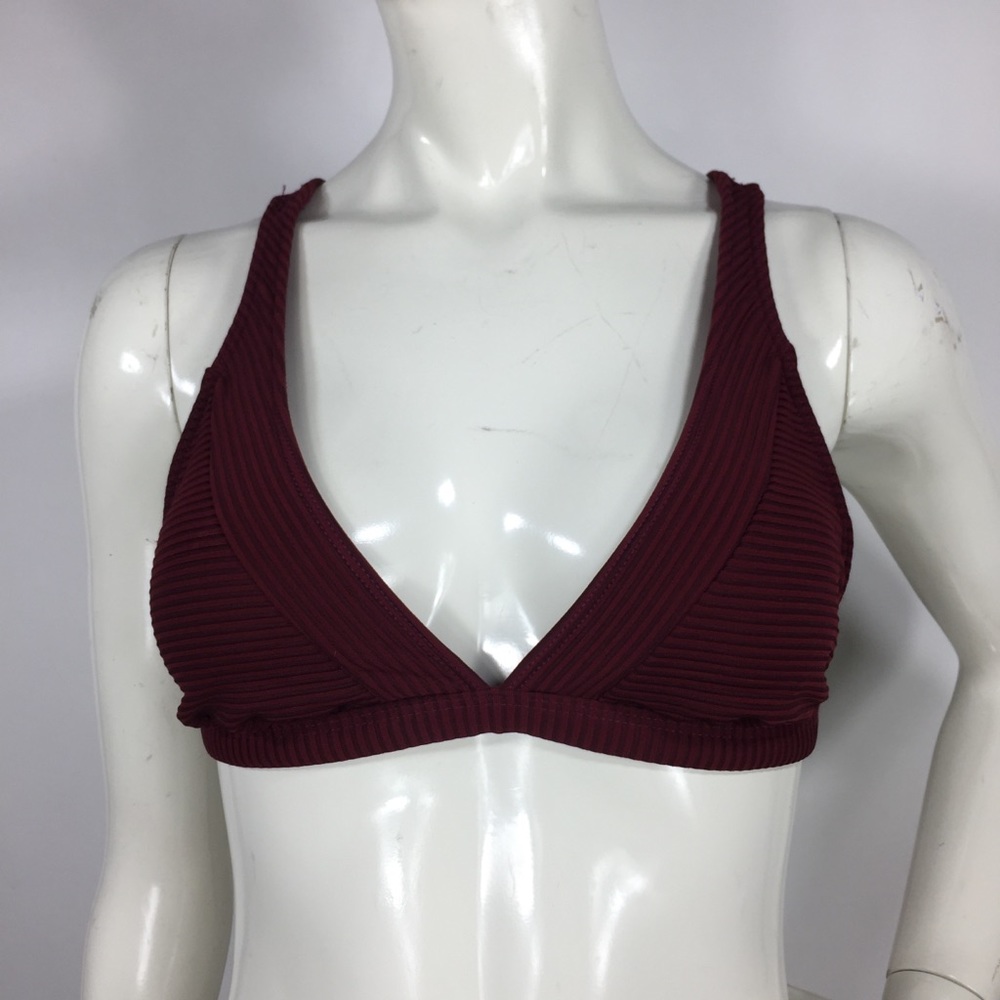La Blanca Swimwear Cross Back Top Crimson 8 - Picture 12 of 15
